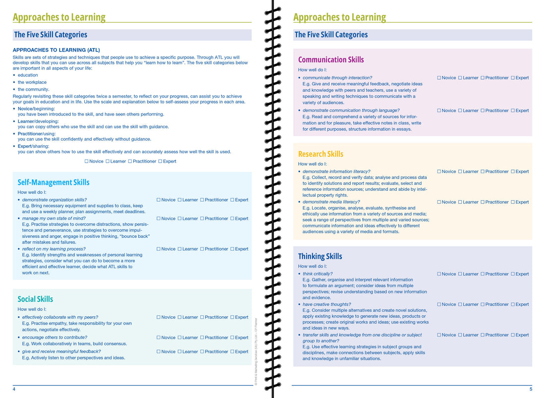 2025-2026 Career Programme Student Planner (Print on Demand 4 weeks turnaround)