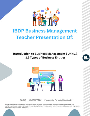 BM 1.2 Types of business entities Teacher PowerPoint