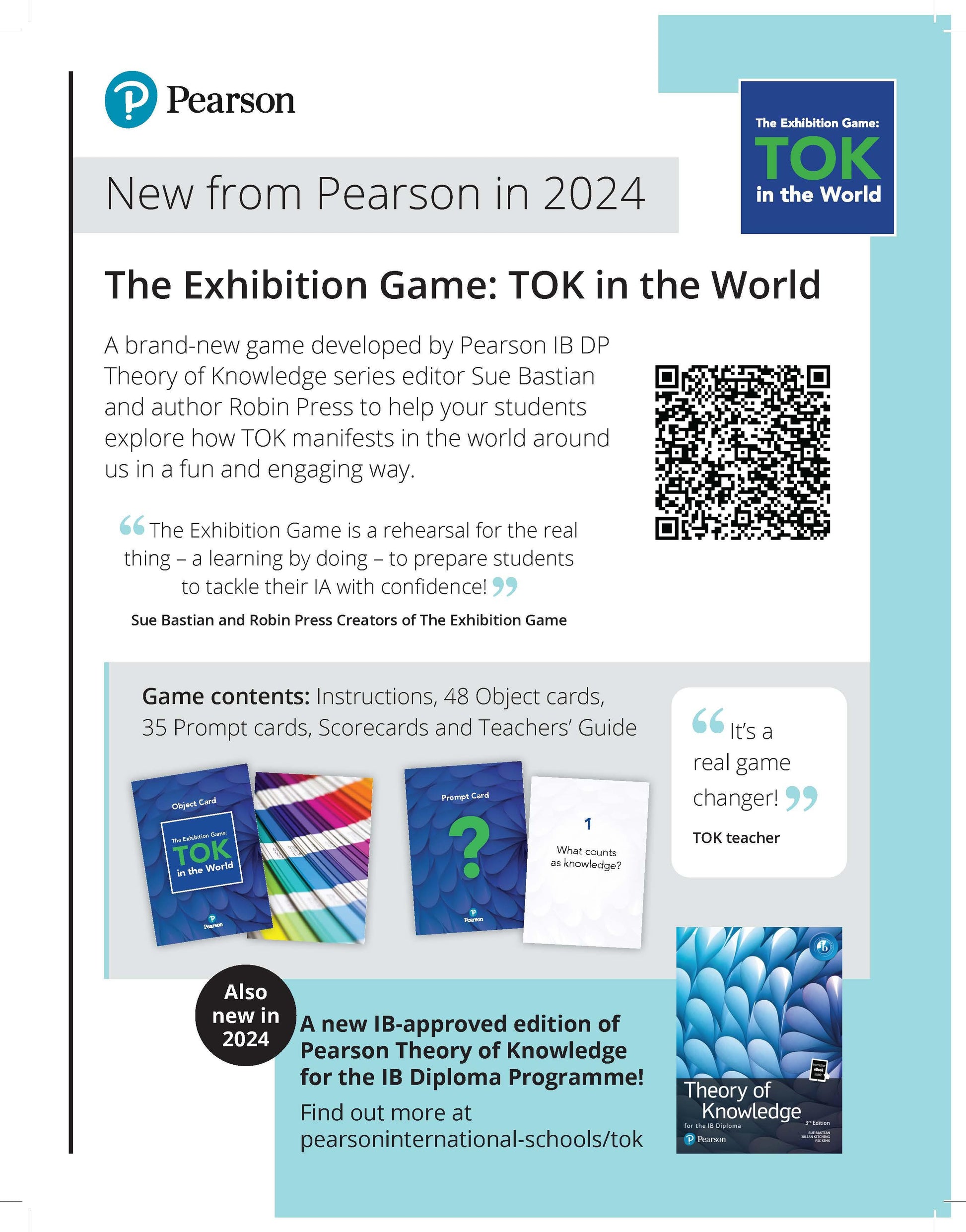Pearson IB Theory of Knowledge Exhibition Game - English - IB Source Education