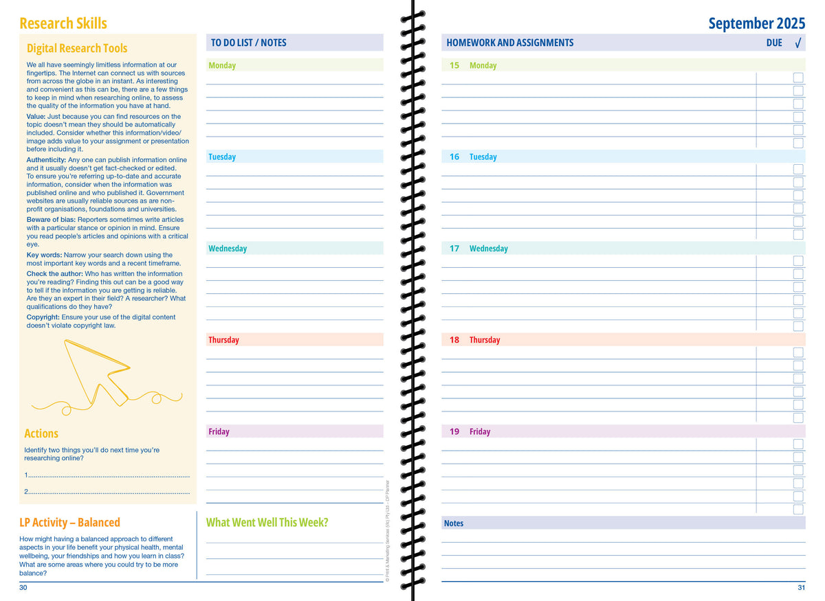 2026-2027 DP Student Planner (Print on Demand 4 weeks turnaround) — image 3