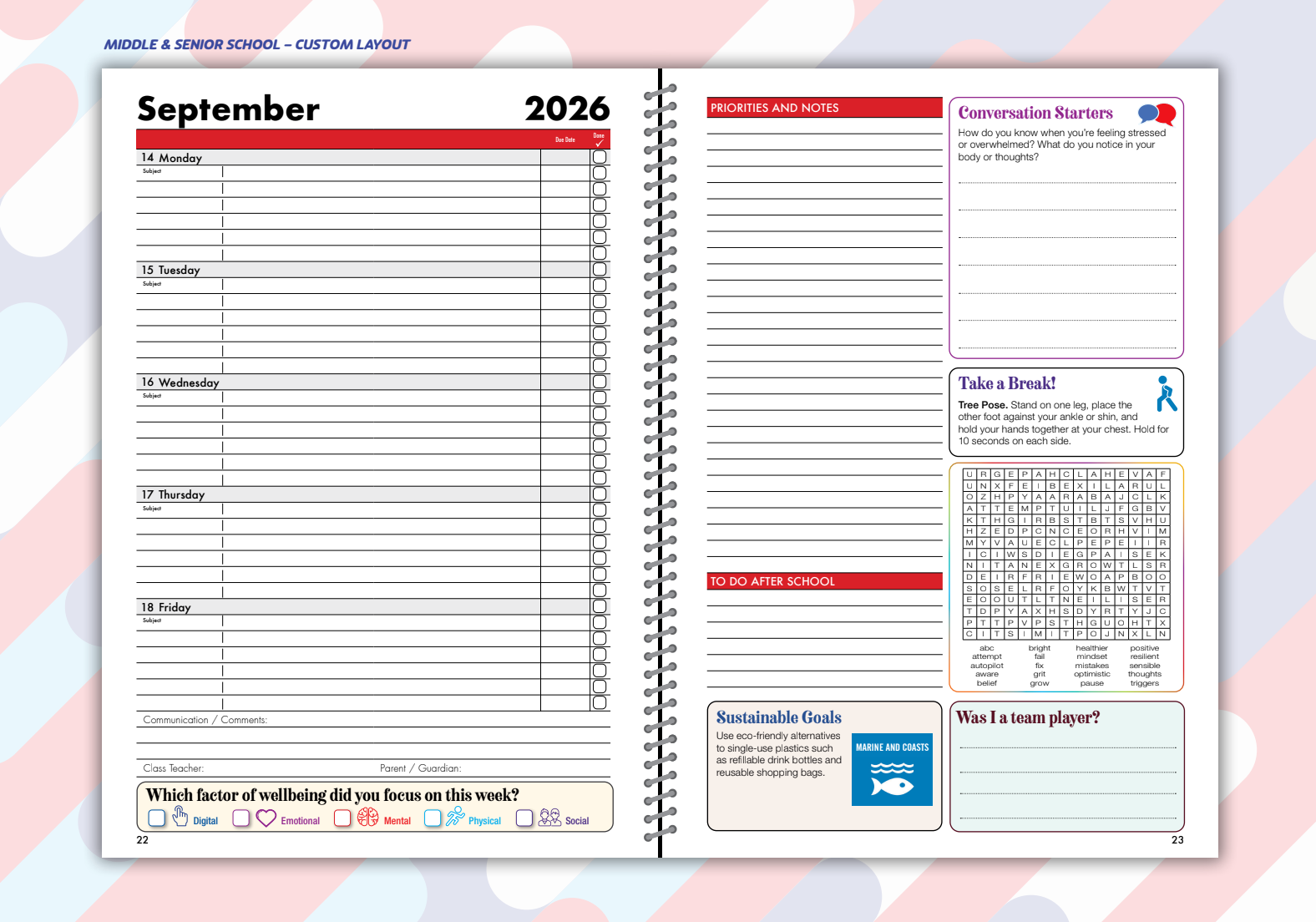 2027 Custom School Diaries & Reading Journals — image 7