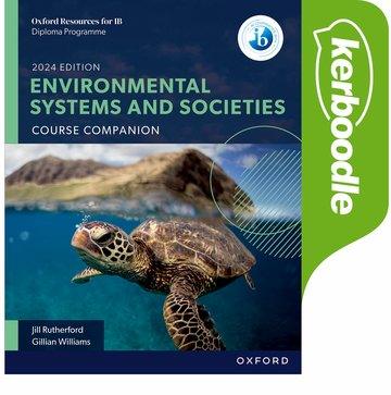 9781382044004 B Diploma Environmental Systems and Societies Course Companion, featuring an image of a turtle in a aquatic environment.