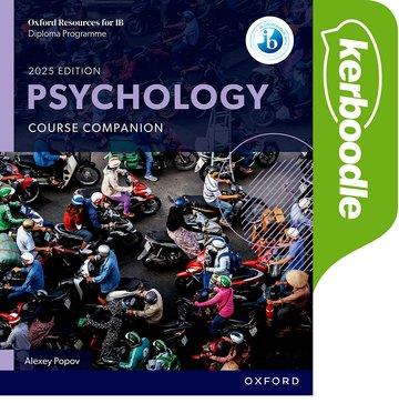 9781382056694 IB Diploma Psychology Course Companion Kerboodle, featuring a photograph of a crowded street scene.