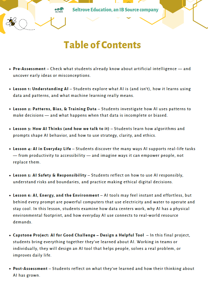 AI Literacy – Understanding AI with a Critical Eye (Middle School) Teacher Resource Pack — image 3
