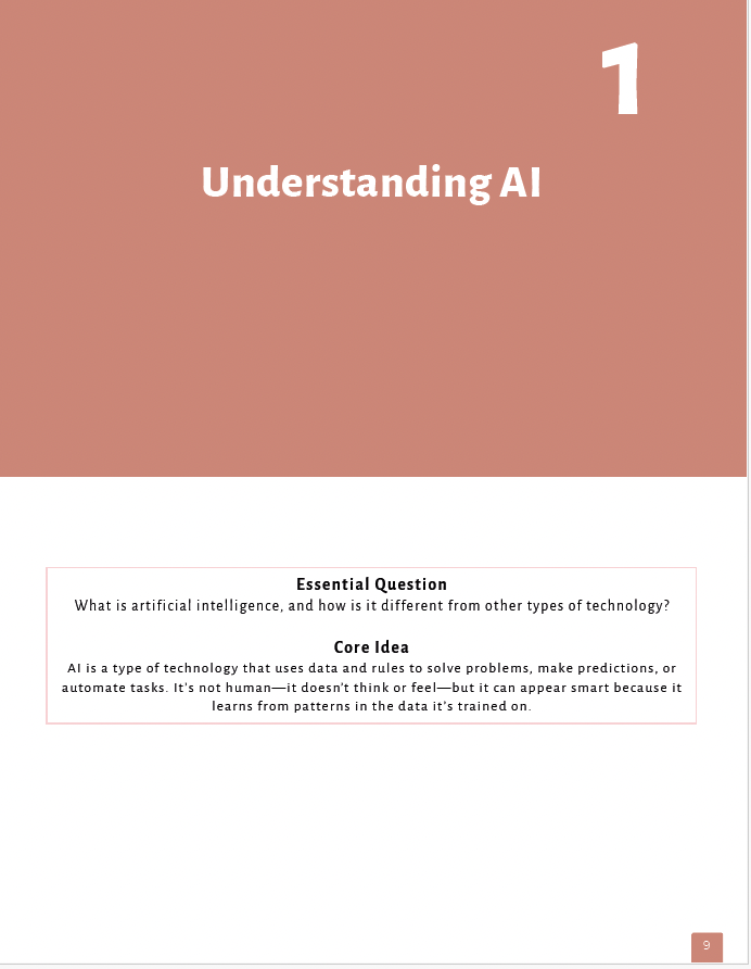 AI Literacy: Understanding AI & Responsible Tech Use (Middle School) Workbook — image 5