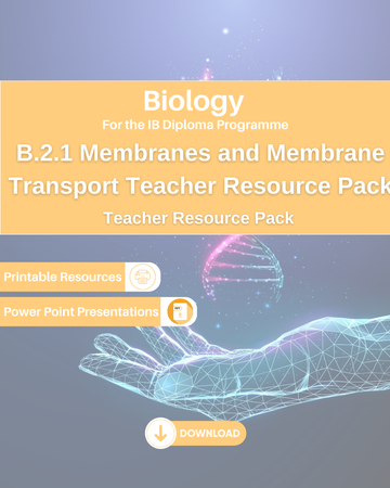 DP BIO B.2.1 Membranes and Membrane Transport Teacher Resource Pack
