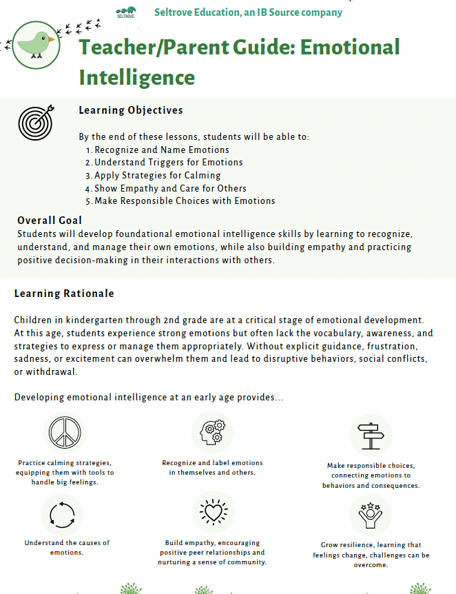 Emotional Intelligence: Weathering Emotions in Every Season (Lower Elementary) Teacher Resource Pack