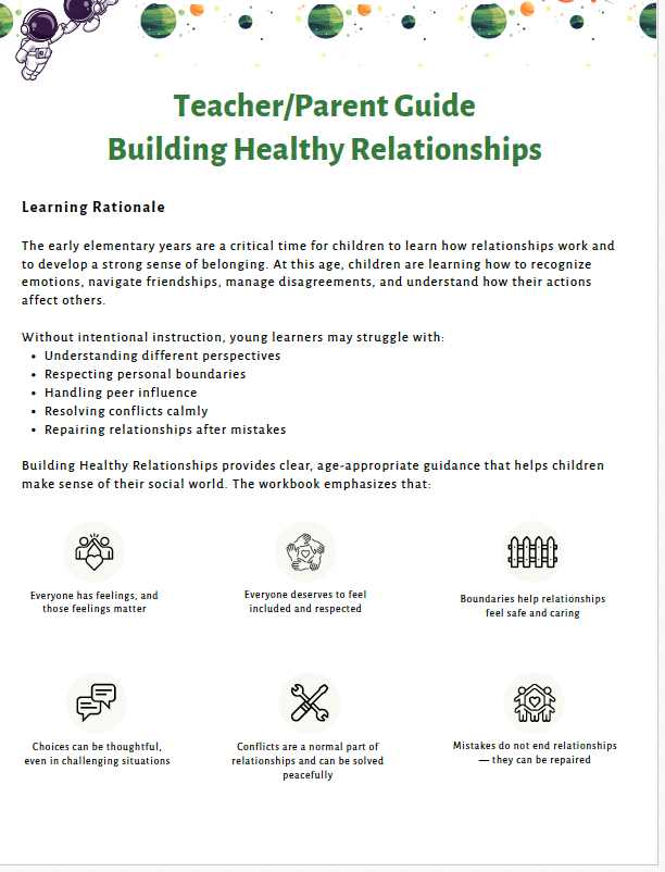 Healthy Relationships and Empathy (Lower Elementary) Teacher Resource Pack — image 3