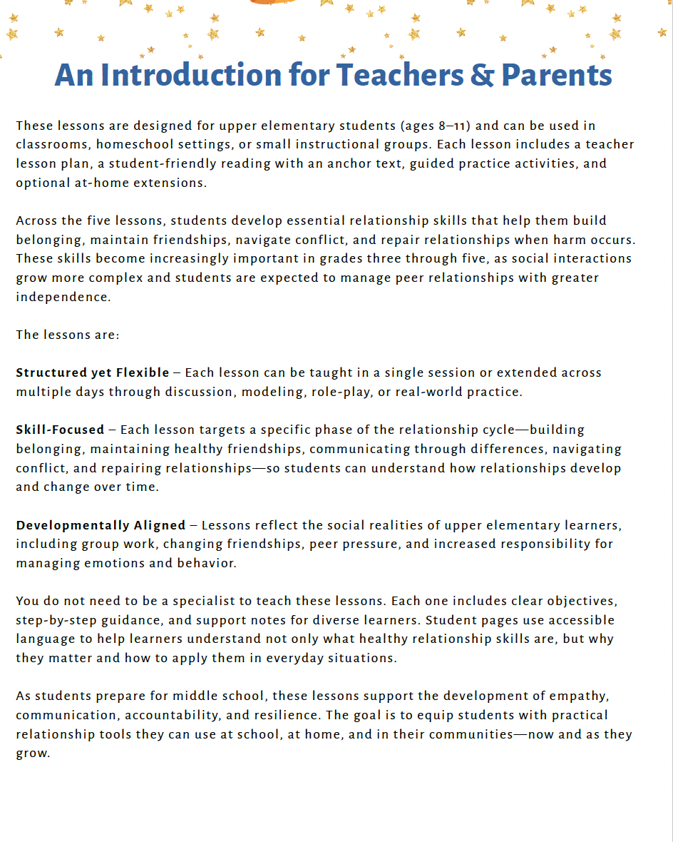 Healthy Relationships and Empathy (Upper Elementary) Teacher Resource Pack — image 4