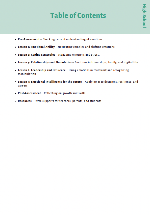 The Inner Compass: Navigating Emotions, Purpose, and Resilience (High School) Instructional Guide — image 4