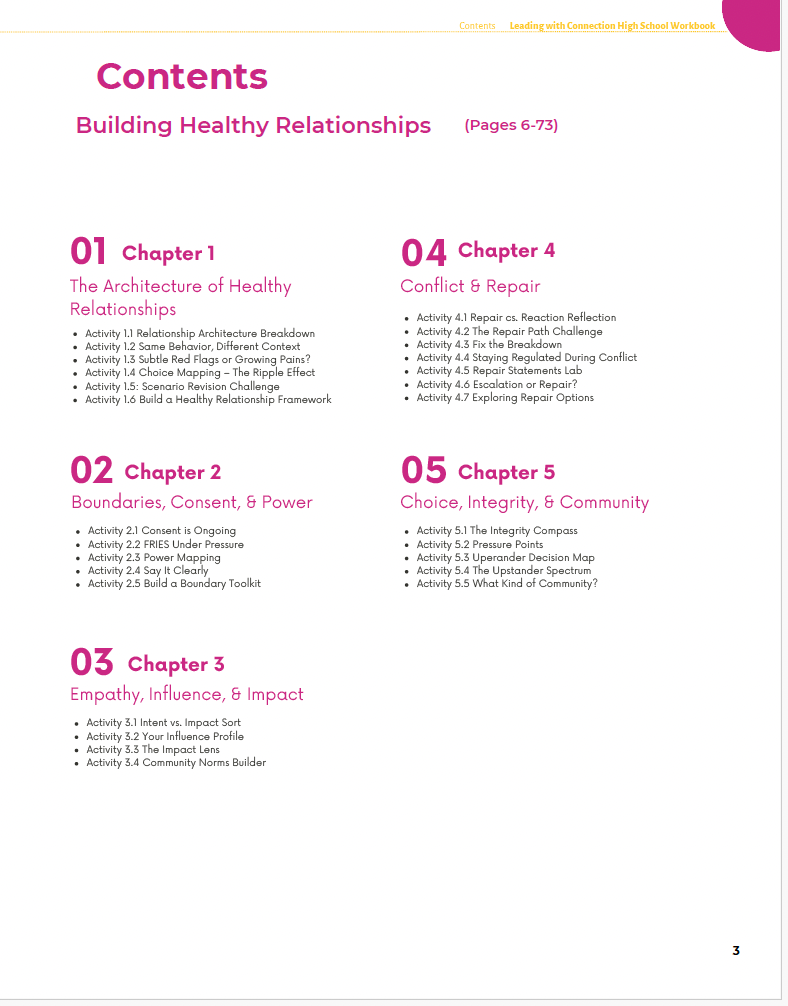 Leading with Connection: Developing Real-World Communication and Leadership Skills (High School) Workbook — image 2