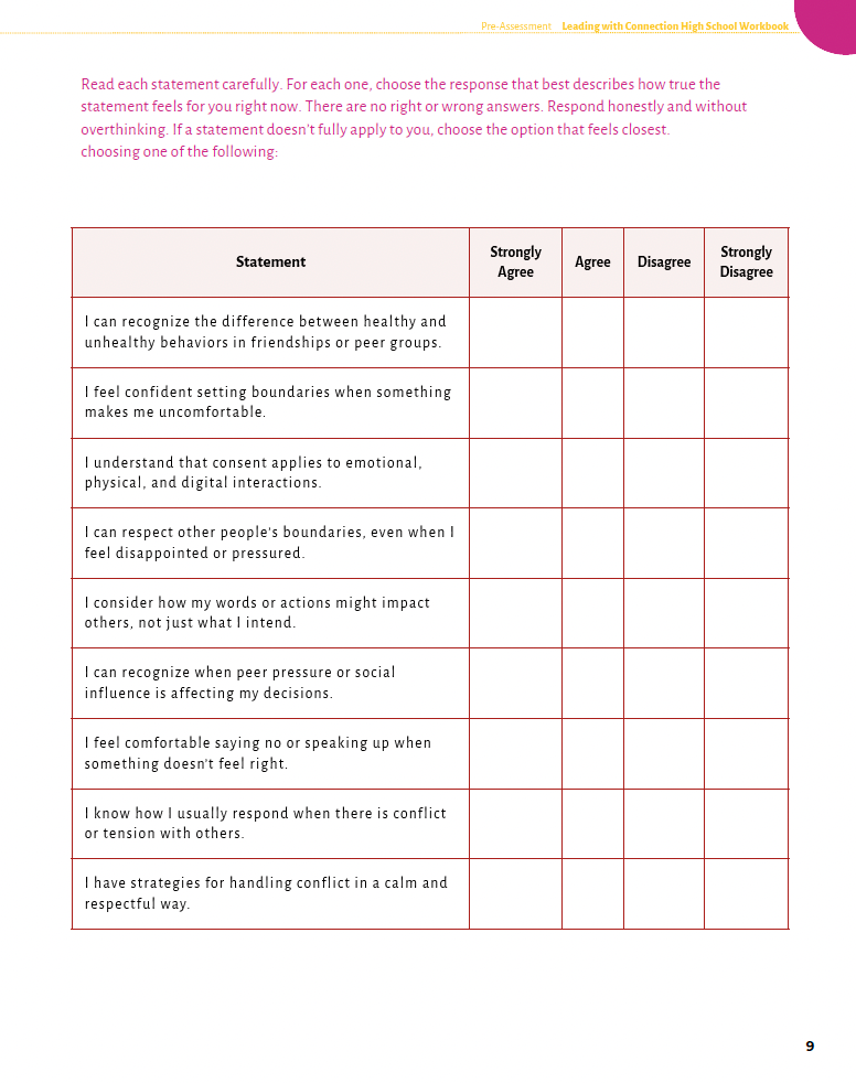 Leading with Connection: Developing Real-World Communication and Leadership Skills (High School) Workbook — image 7