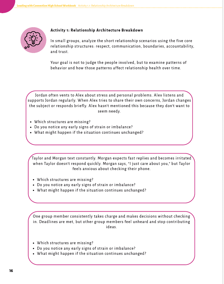 Leading with Connection: Developing Real-World Communication and Leadership Skills (High School) Workbook — image 10