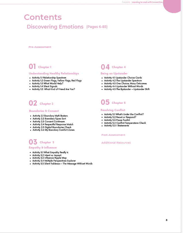 Learning to Lead with Connection: Building Empathy and Teamwork Skills (Middle School) Workbook — image 2