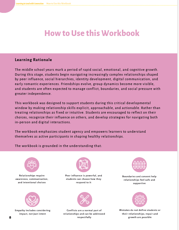 Learning to Lead with Connection: Building Empathy and Teamwork Skills (Middle School) Workbook — image 5