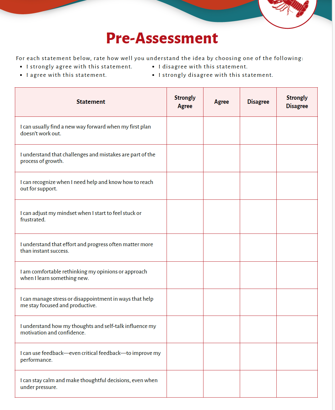 Resilience and Perseverance (High School) Teacher Resource Pack — image 6