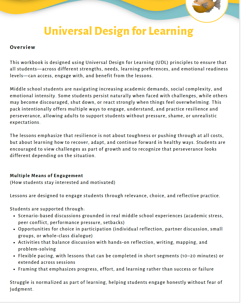 Resilience and Perseverance (Middle School) Teacher Resource Pack — image 5