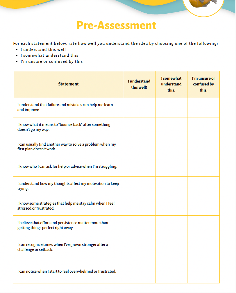 Resilience and Perseverance (Middle School) Teacher Resource Pack — image 4