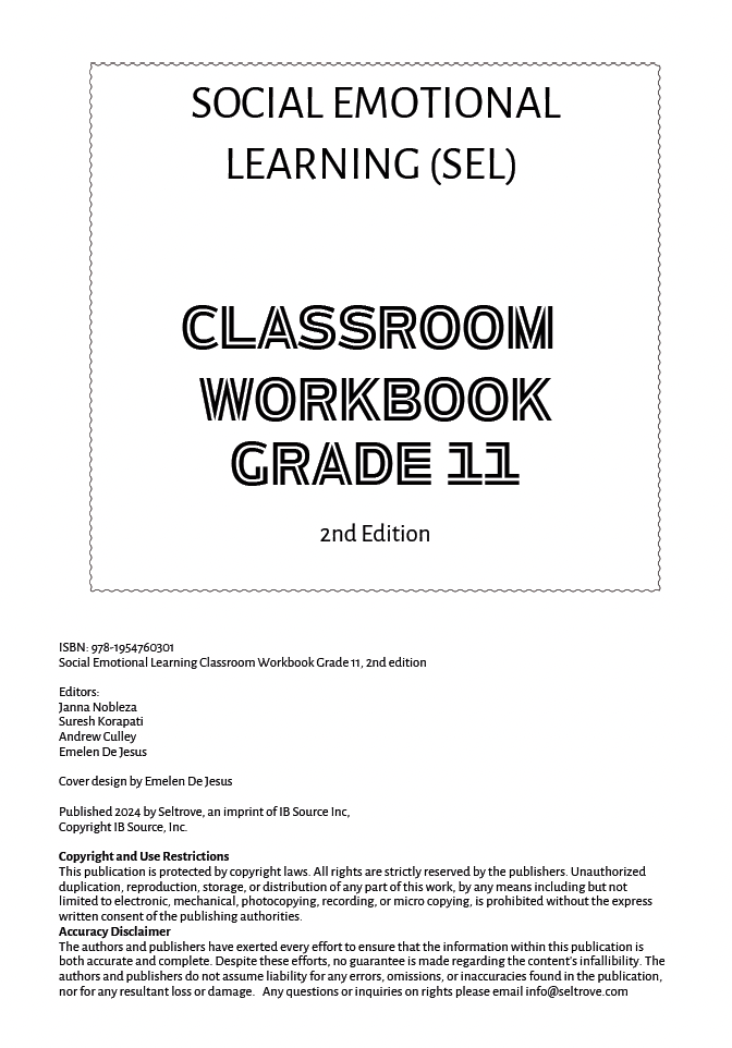 Social Emotional Learning Classroom Workbook / Grade 11, 2nd edition - IB Source Education