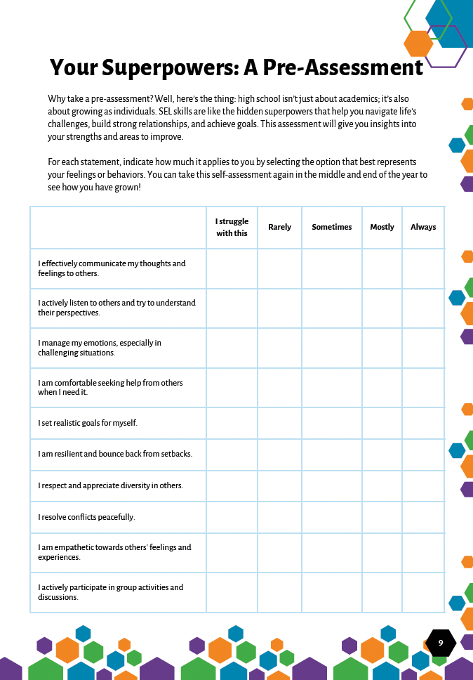 Social Emotional Learning Classroom Workbook - Grade 11, 2nd edition — image 9