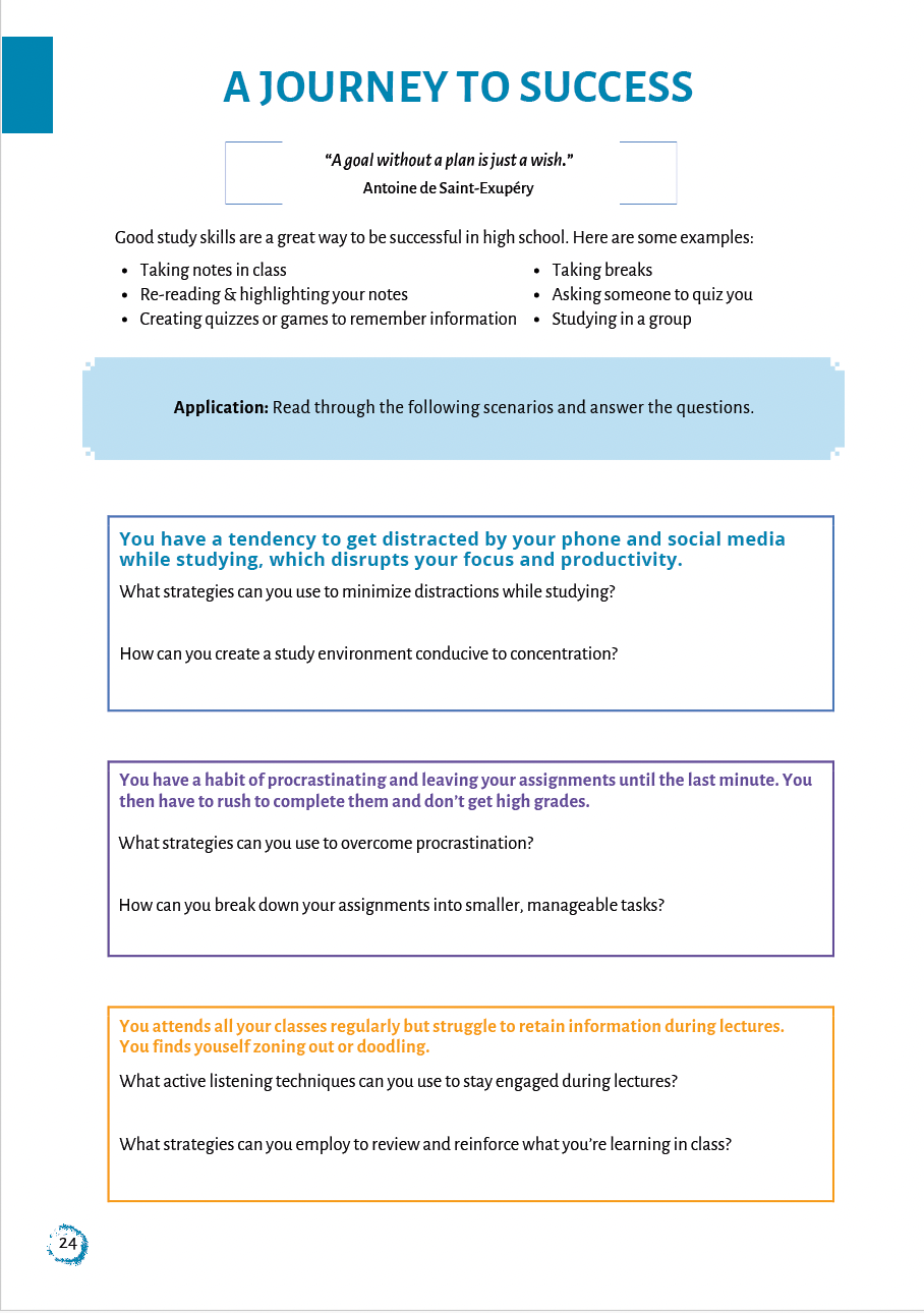 Social Emotional Learning Classroom Workbook - Grade 9, 2nd edition — image 4