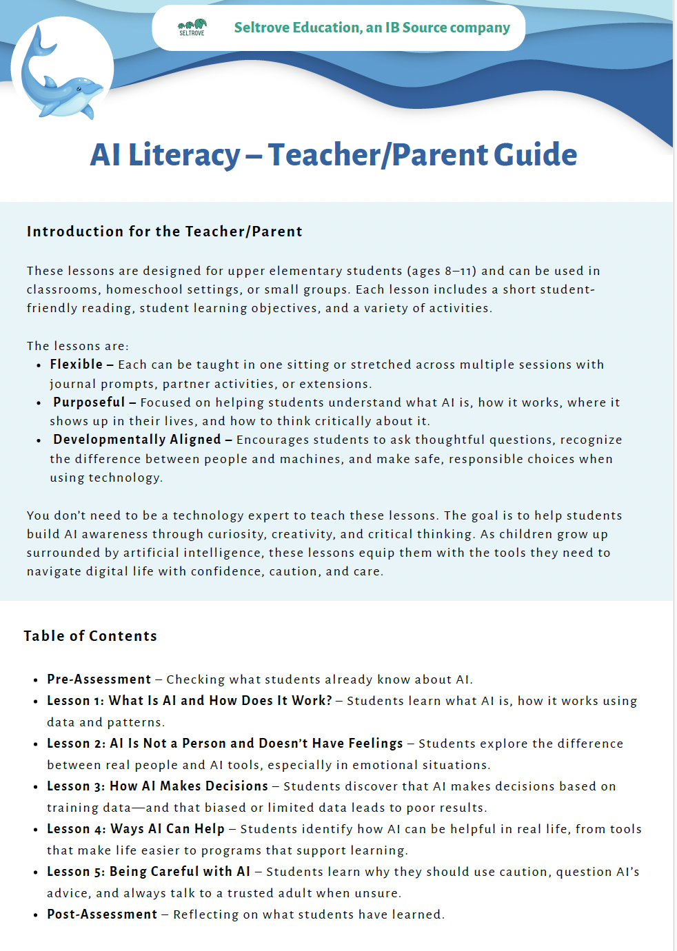 AI Literacy – Understanding AI with a Critical Eye (Upper Elementary) Teacher Resource Pack — image 3