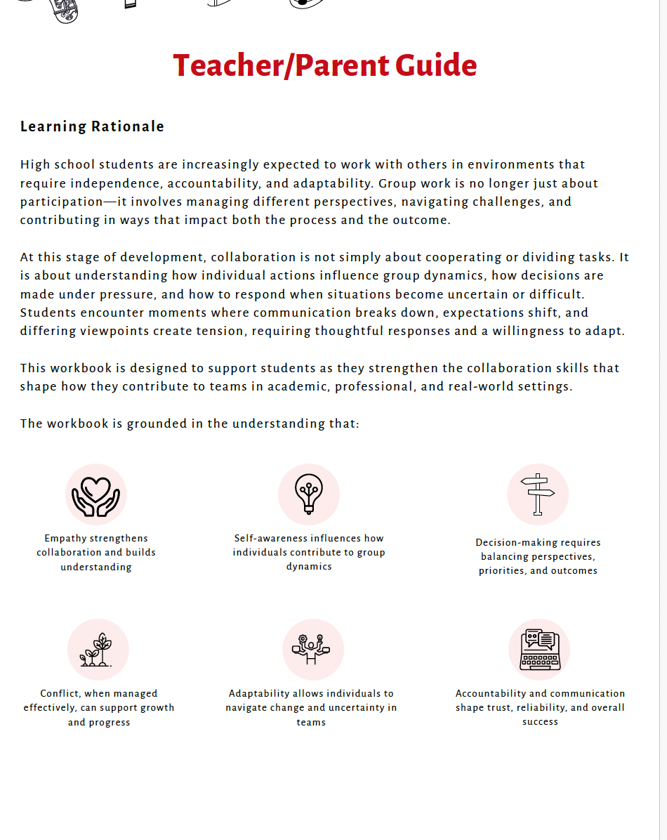 Teamwork and Collaboration (High School) Teacher Resource Pack — image 3