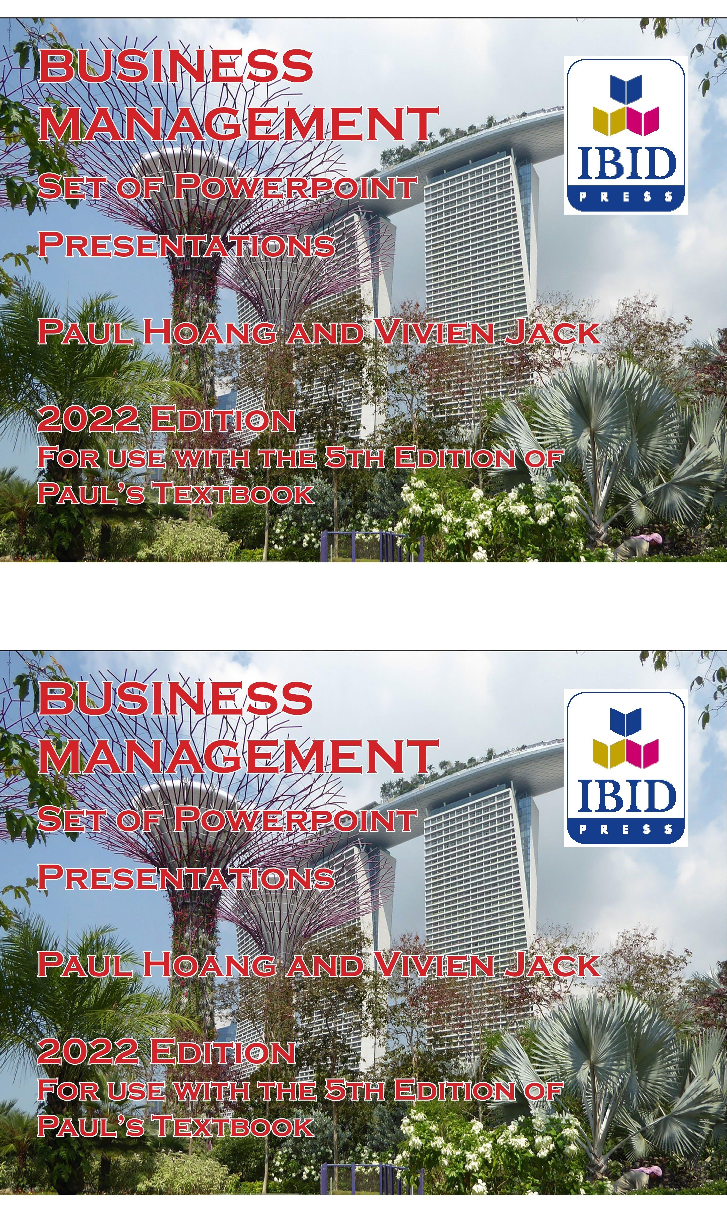 9781921917851 Business Management PowerPoint Pack for 5th Edition - IB Source Education