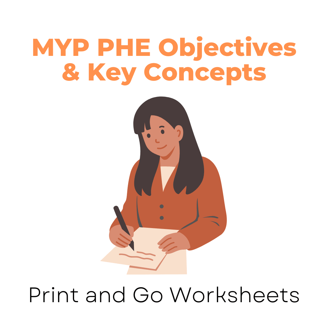 MYP PHE Objectives & Key Concepts (Print and Go Worksheet) - IB Source Education